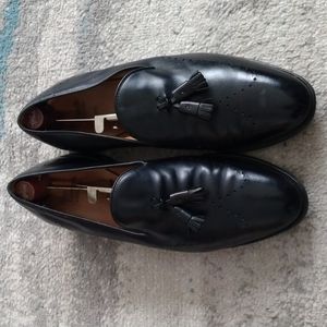 Mens, Allen Edmonds, Black Shoes, Great Condition, (Astor).